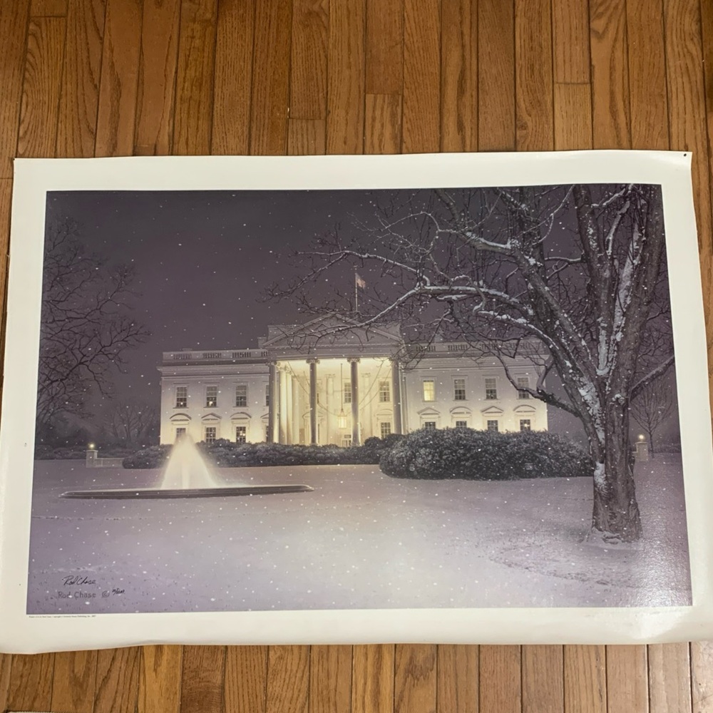 Rod Chase Winter's Eve on Canvas Artist Proof signed 20/50 28 X 39 Unframed
